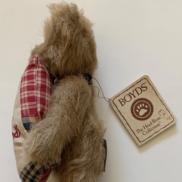 Vintage Boyds Bears "Bea A. Goodfriend" Bear Plush Olde Friends Pillow & Tag 8" - Picture 9 of 10